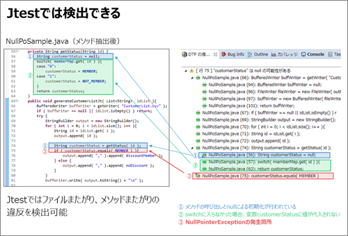 Jtestでは検出できる