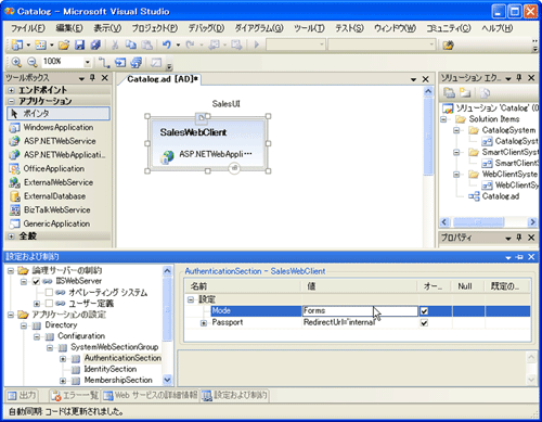 図2 ASP.NET WebアプリケーションにForms認証を設定する 図2 ASP.NET WebアプリケーションにForms認証を設定する