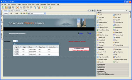 NetBeans IDE 6.0のGUIビルダー