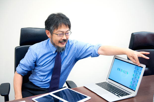 Viscuitでのソートのやりかたを説明する原田さん