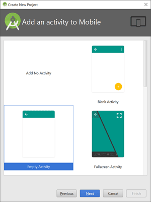 図3 Add Activity Mobile