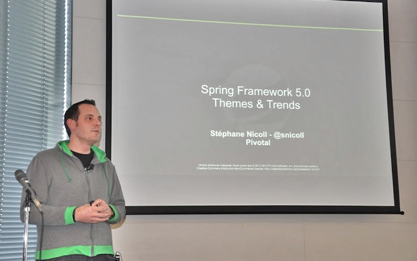 SpringコミッタであるPivotalのStéphane Nicollさん