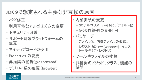 JDK 9への移行時には互換性維持に注意が必要