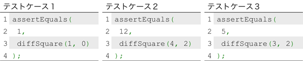 図2 テストケース