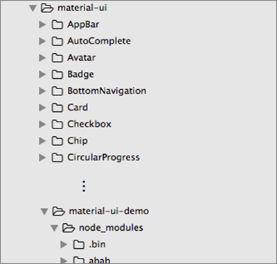 図3 Material-UIインストール結果