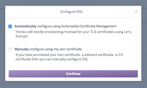 図2 「Configure SSL」ダイアログ