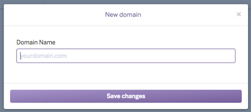 図4 「New domain」設定ダイアログ