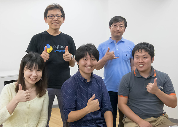 参加者:(上段左から)清水川貴之氏、武田俊之氏、(下段左から)林田千瑛氏、嶋田健志氏、末田卓巳氏