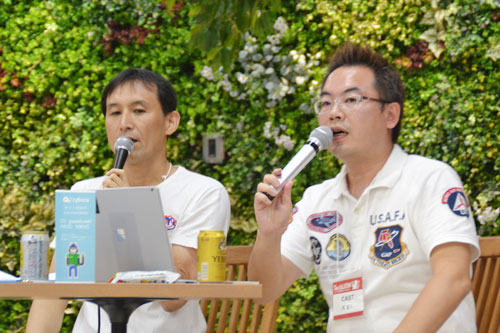 左から、法林浩之氏、馮富久氏