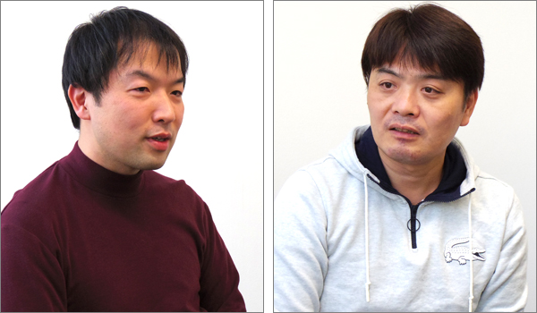 株式会社リクルートテクノロジーズ ITソリューション統括部 サイトリライアビリティエンジニアリング部 シニアマネジャー 河村聖悟氏(左)、株式会社リクルートテクノロジーズ ITソリューション統括部 サイトリライアビリティエンジニアリング部 クラウドグループ グループマネジャー 高岡将氏(右)