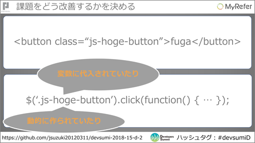 「DOMとイベントリスナが離れすぎている」問題