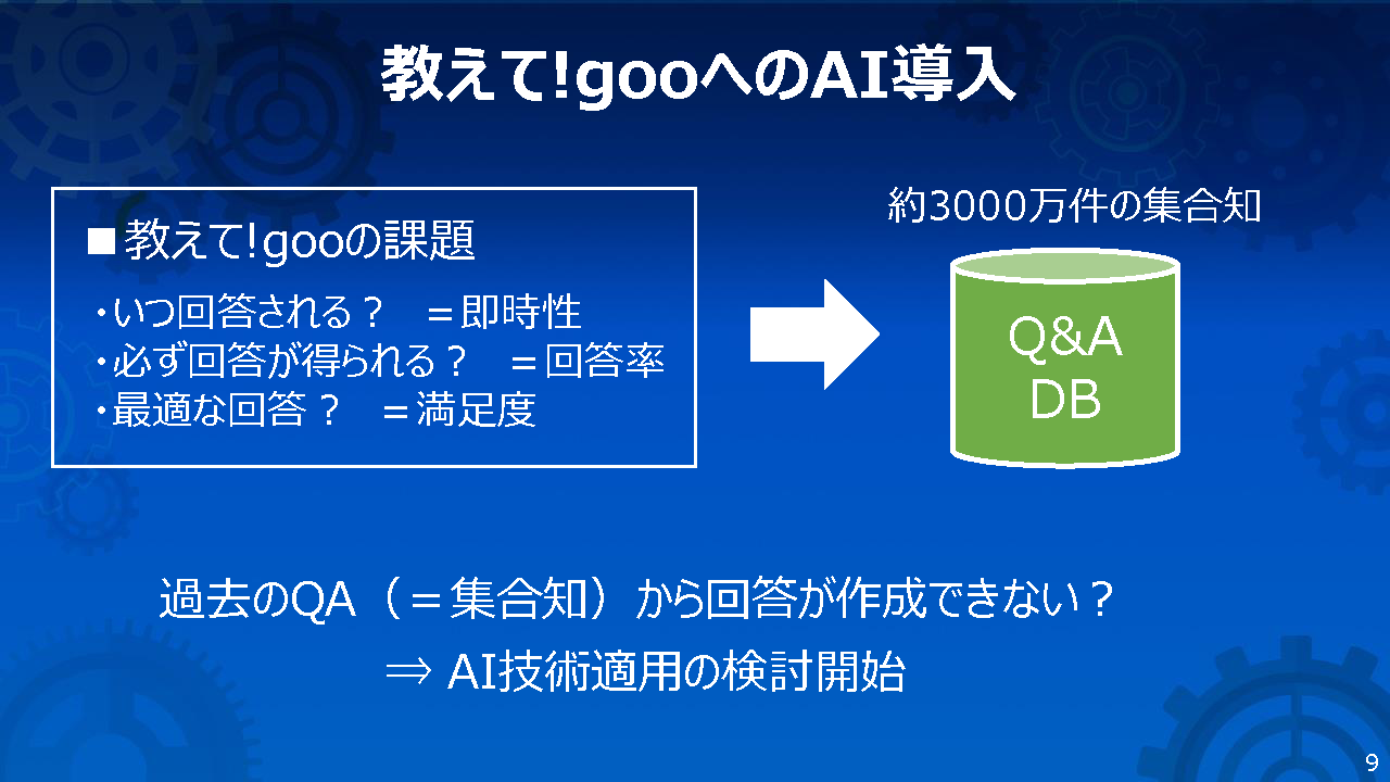 オシエルが教えて!gooが持つ既存課題を解決する手立てとなる