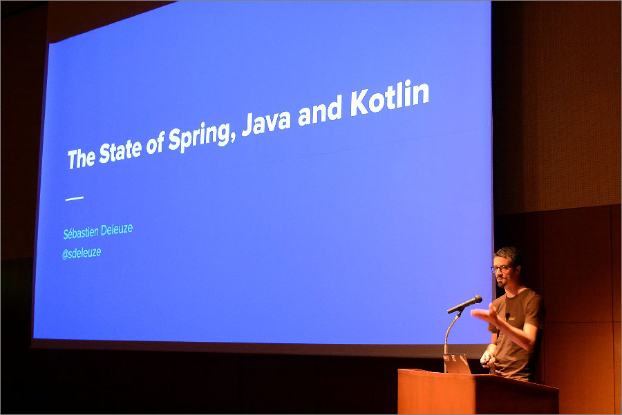 Spring FrameworkコミッタのSebastien Deleuzeさんによる基調講演