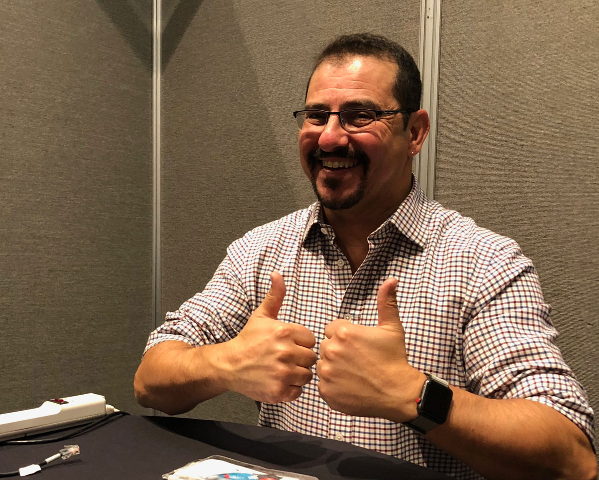 Georges Saab氏:大変きさくなGeorges氏(VP Oracle Java Platform Group Chair OpenJDK Governing Board)。イベント真っ最中の多忙な時間にも笑顔で対応してくれました