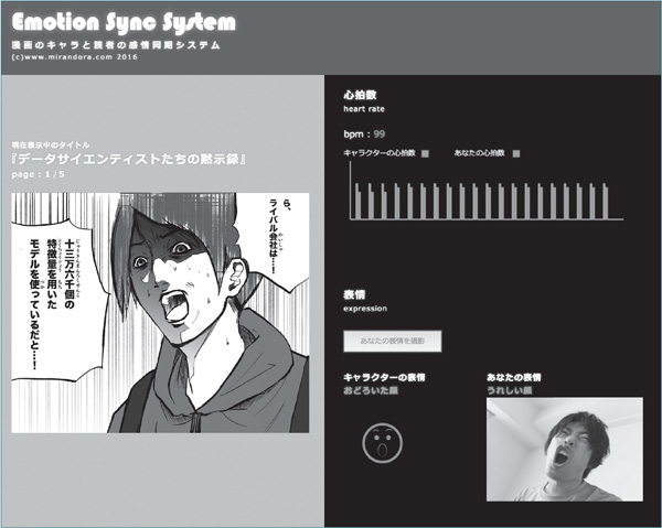 図3.1：感情同期漫画Emotion Sync System