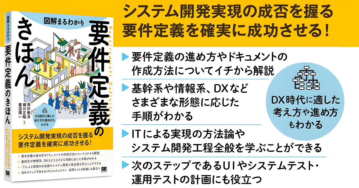 要件定義の不安をなくす。全体像や機能、進め方などを『図解まるわかり