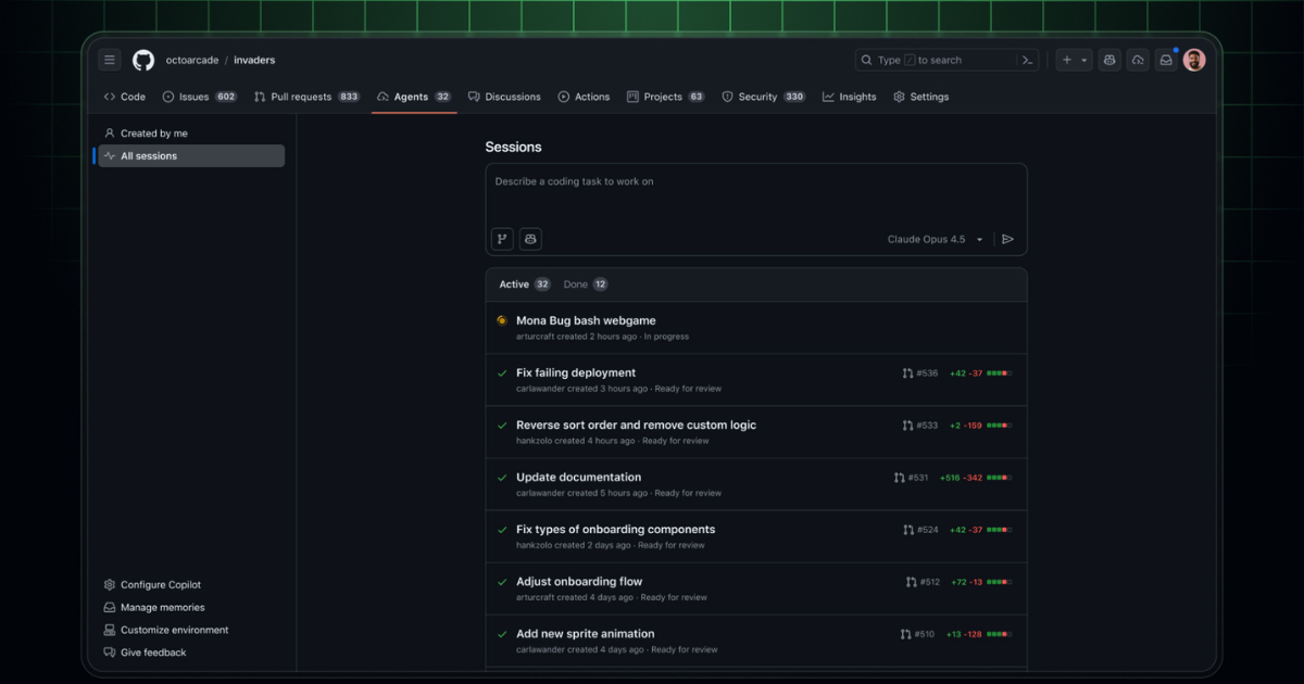 GitHub Copilot、「Agents」タブの追加によりセッションの一括管理が可能に|CodeZine（コードジン）
