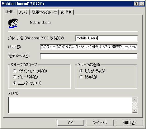 図3: セキュリティグループ