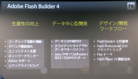 Adobe Flash Builder 4の3つのテーマ