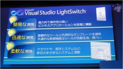 簡易・迅速・柔軟な開発を可能にする「Visual Studio LightSwitch」