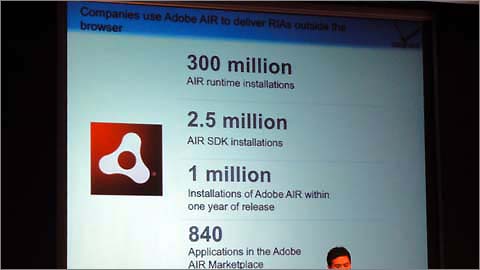 Adobe AIR Marketplaceで既に840のAIR製アプリがリリースされている