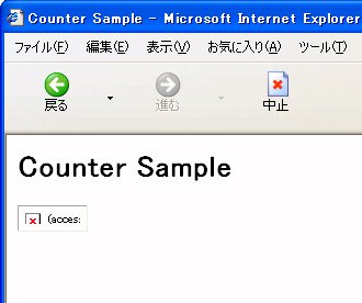 Fig2:CGIが動作していないときの状態 Fig2:CGIが動作していないときの状態