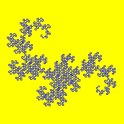 図9 ドラゴン曲線の描画結果 図9 ドラゴン曲線の描画結果