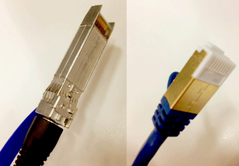 Fig.2 Shield shape of 10GbE connector