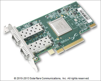 図5.Solarflare社製 10Gigabit Ethernet Hardware Offload NIC