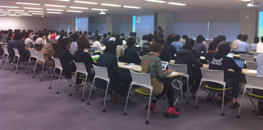 筆者が社内で開催したGit勉強会の様子