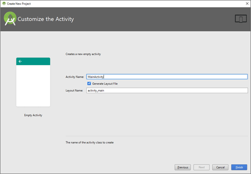 図6 Customize the Activity画面