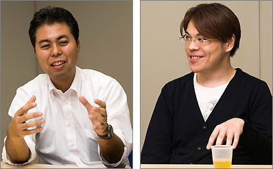 SCSK 松本琢也氏(左)、ソニー 礒﨑亮多氏(右)